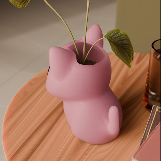 Cat Planter - Katzen Pflanztopf - Malibu / Übertopf