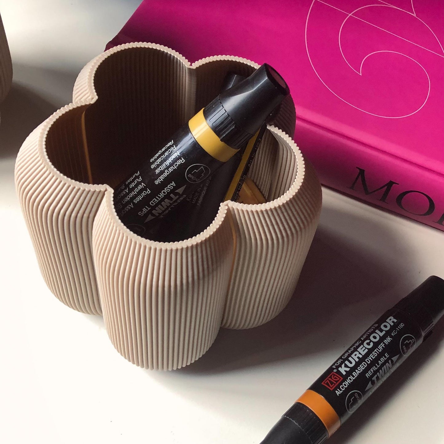 Caribe Pot - Moderne Vase / Blumentopf innen / Deko Innen / Geschenk / Büro / Schreibtischdeko