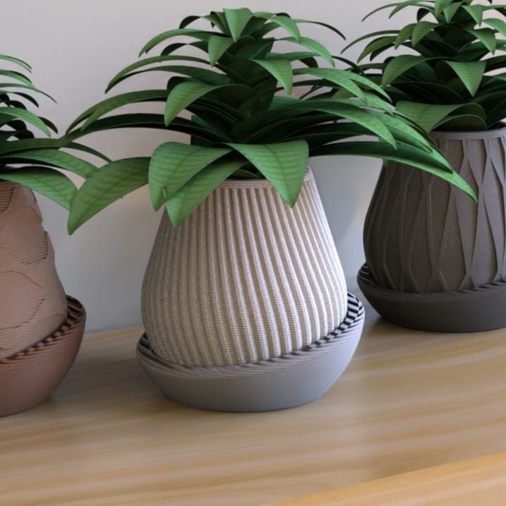Minimal Planter 3 Moderne Sukkulenten Topf Stilvolle Schreibtisch Deko Perfektes Geschenk für Pflanzenliebhaber und minimalistische Räume