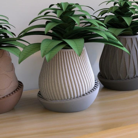 Minimal Planter 3 Moderne Sukkulenten Topf Stilvolle Schreibtisch Deko Perfektes Geschenk für Pflanzenliebhaber und minimalistische Räume