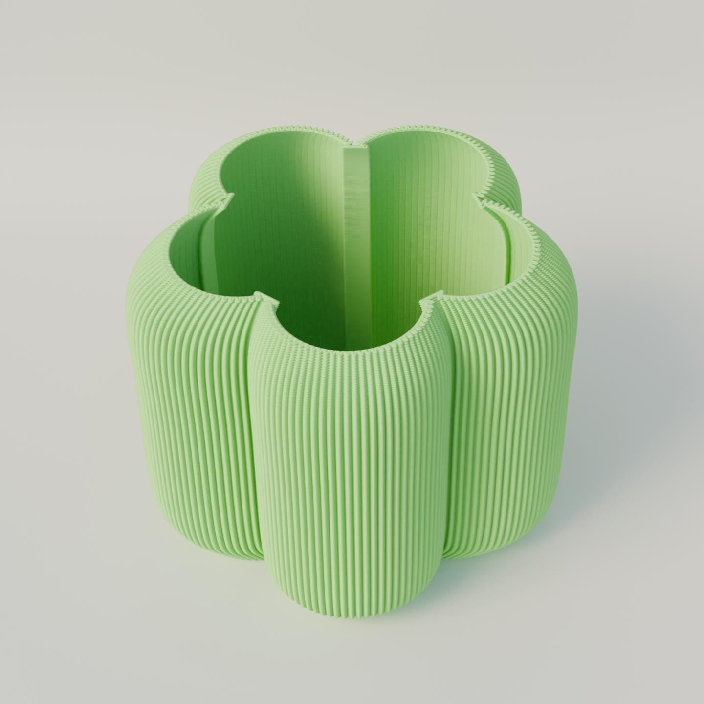 Caribe Pot - Moderne Vase / Blumentopf innen / Deko Innen / Geschenk / Büro / Schreibtischdeko