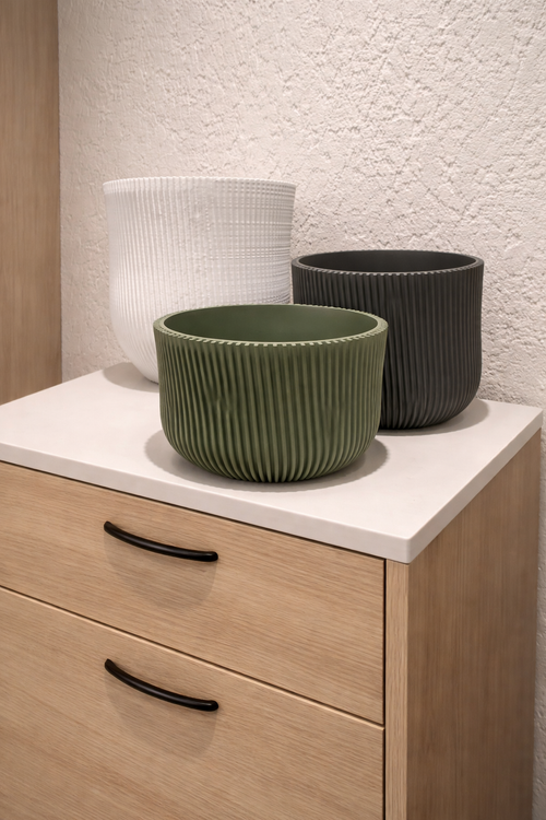 Barhöft Blumentopf • 3D Druck • Individuell gestaltbar in 4 Größen • Übertopf (Kopie)