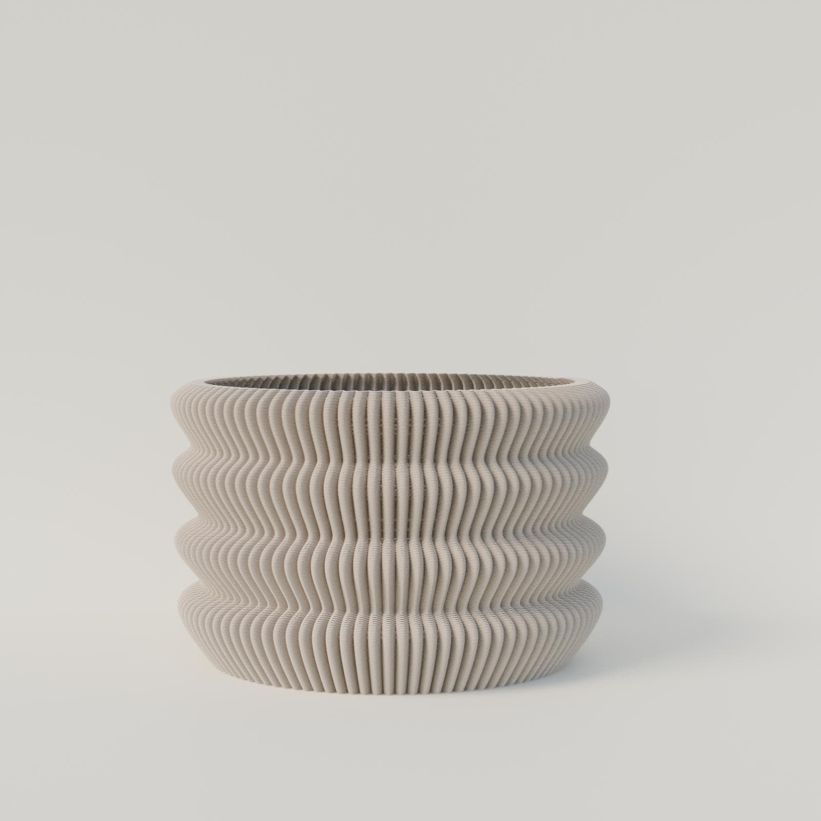 Capri Pot • 3D Druck • Individuell gestaltbar in 7 Größen • Übertopf