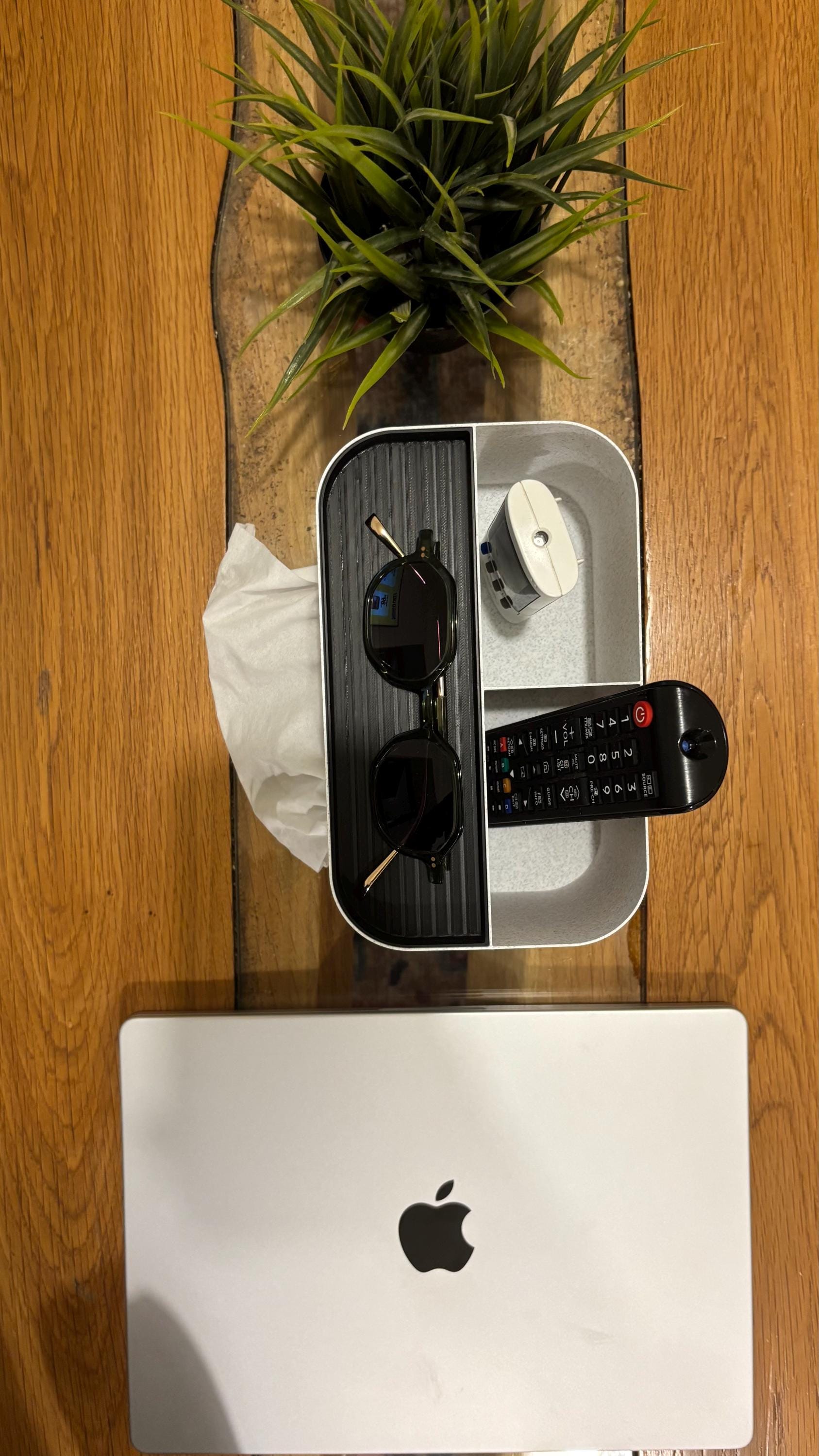 3D-gedruckter Wohnzimmer-Organizer / Fernbedienung / Taschentuchbox