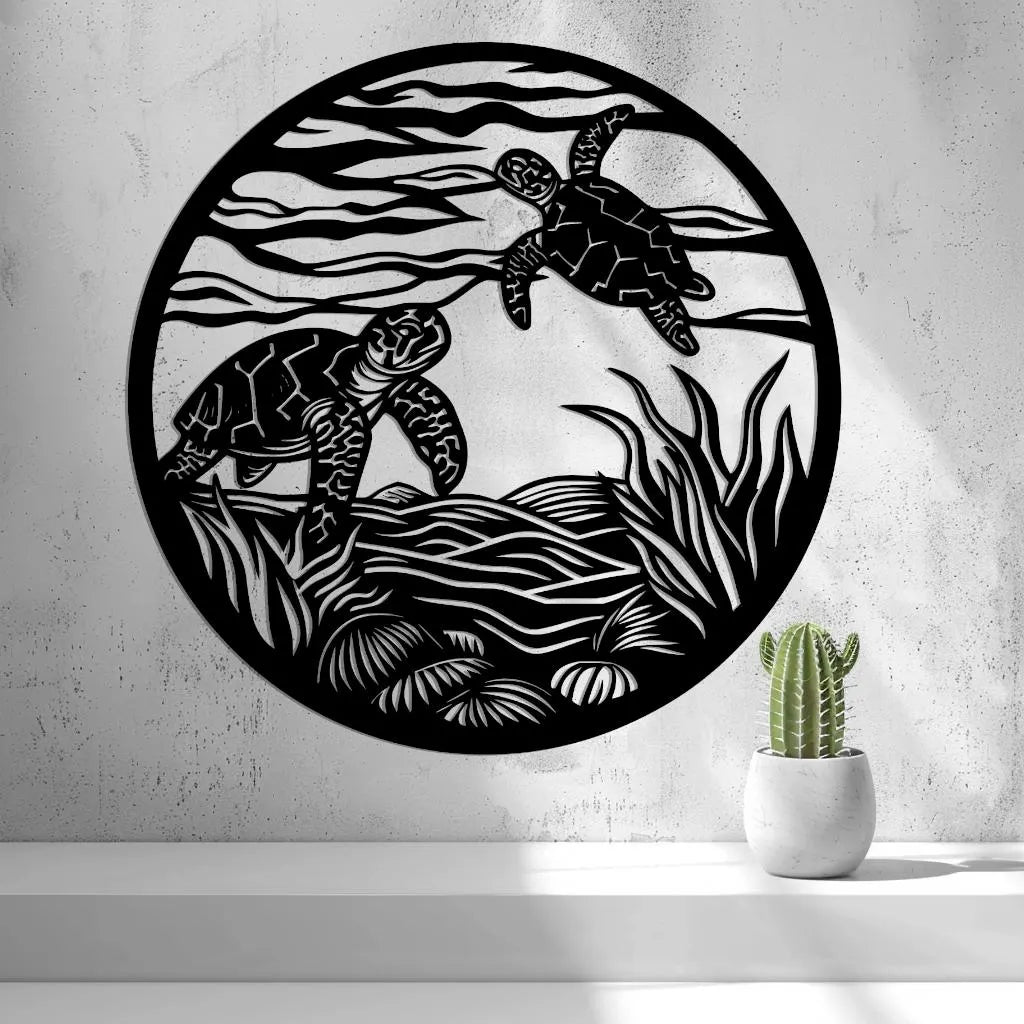 2d Wanddeko Schildkröten / Turtles / Wall Art