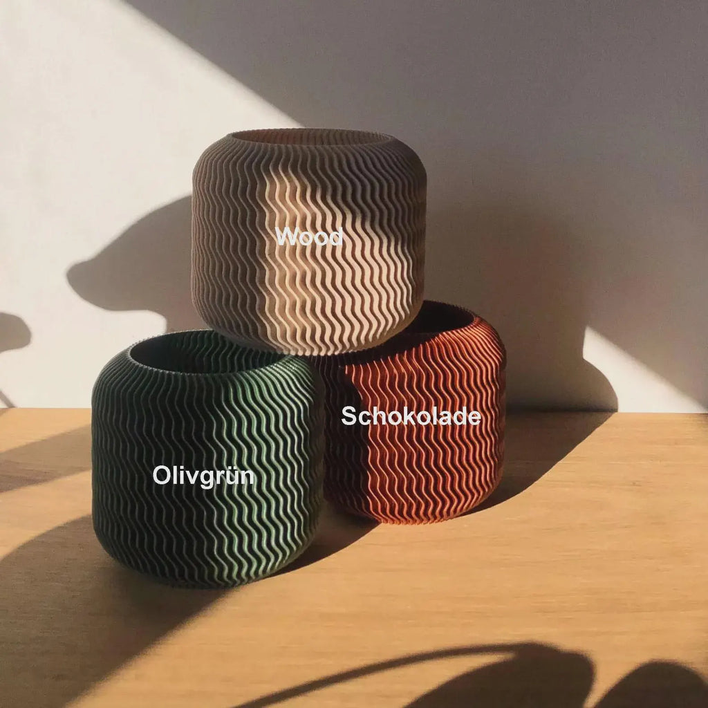 Malibu Pot • 3D Druck • Individuell gestaltbar in 7 Größen • Übertopf (Kopie)